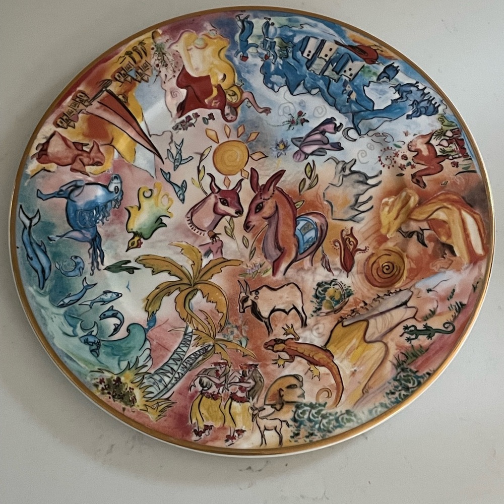 Crystal Serenity 2003 Inaugural Sailing platter, Villeroy & Boch